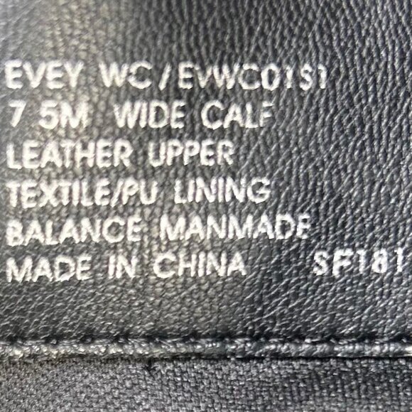 Steve Madden Evey Knee High Suede Boots 7.5 Wide Calf Heels Black - Picture 4 of 4